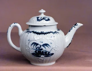 Tetera de Worcester, c.1755